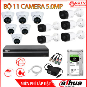 Trọn Bộ 11 Camera Dahua 5.0MP