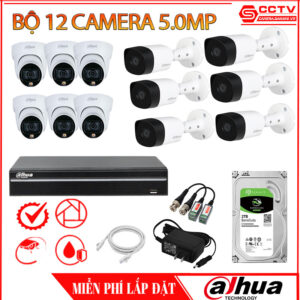 Trọn Bộ 12 Camera Dahua 5.0MP