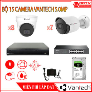 Trọn Bộ 15 Camera Vantech IP 5.0MP